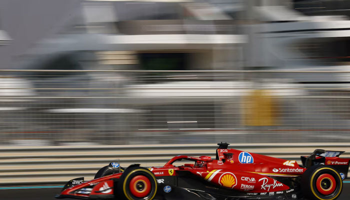 Ferraris Charles Leclerc during practice on  December 6, 2024. — Reuters