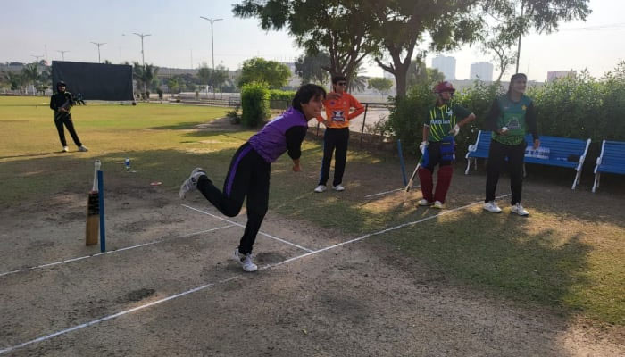 Pakistan U19 team training for womens Asia Cup at National Bank Stadium on December 6, 2024. —PCB