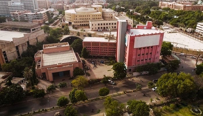 An aerial view of the Arts Council of Pakistan, Karachi. — Facebook@ACPKHI/File