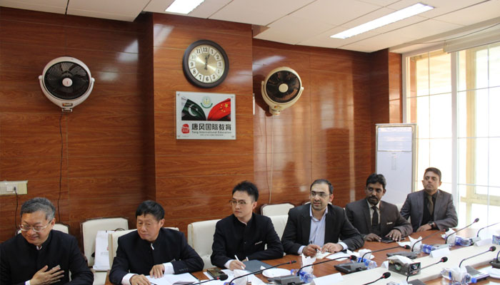 A delegation from Tang International Education China seen amid the visit to the Punjab Board of Technical Education (PBTE).— Facebook@punjabpsda/File