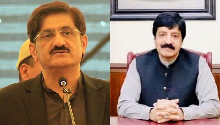 Sindh Chief Minister Syed Murad Ali Shah and Governor Punjab, Sardar Saleem Haider Khan.— ONLINE/ Facebook@SardarSaleemHaiderKhan/File
