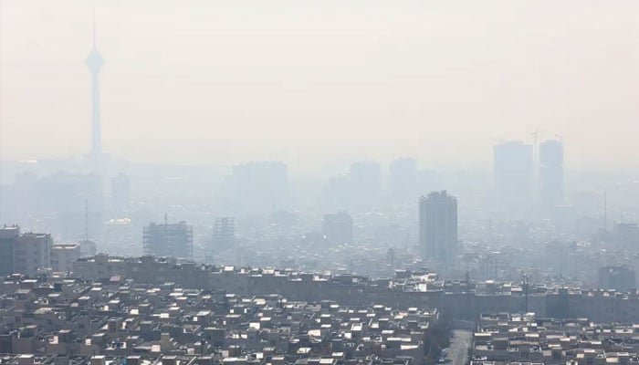 A view of Irans capital city Tehran under smog. — AFP/File