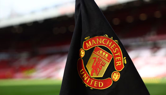 General view of a Manchester United corner flag inside the stadium before the match. — Reuters/File