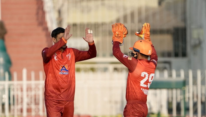 ABL Stallions players seen celebrating after taking a wicket.— PCB website/File