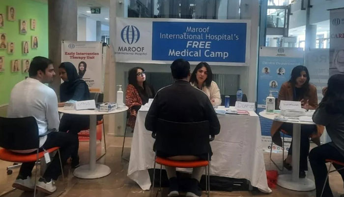 A free medical camp at the Maroof International Hospital.— Facebook@MaroofHospitalOfficial/File