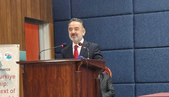 Turkish Ambassador to Pakistan, Irfan Neziroglu addresses an event on November 13, 2024. — Facebook@ineziroglu