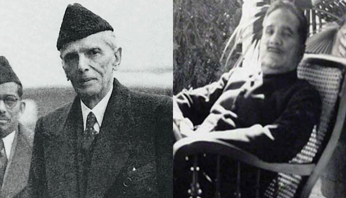 Quaid-i-Azam Muhammad Ali Jinnah (left) and Allama Muhammad Iqbal.— The News/File