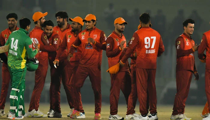 Stallions celebrate winning the inaugural edition of the Champions T20 Cup by defeating Markhors in the final on December 25, 2024. — PCB