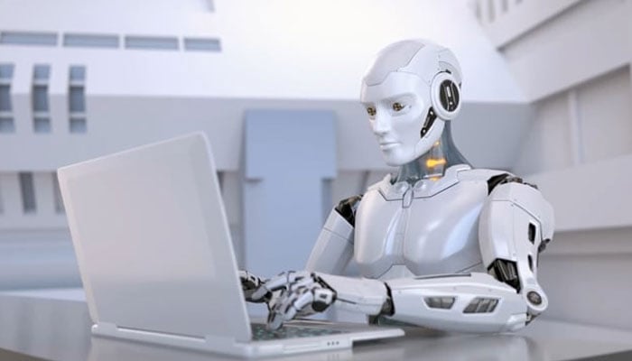 The representational image shows a robot using a laptop. — Pixabay/File