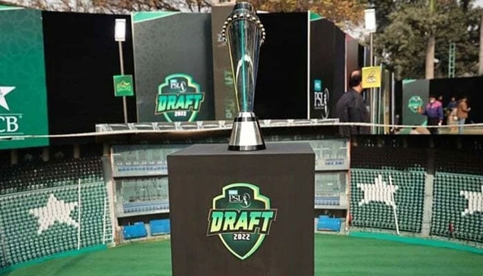 A file photo of the Pakistan Super Leagues (PSL) trophy for the seventh edition. — X@PSL/File