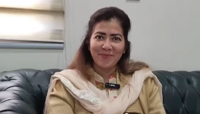 PTI leader Nadia Khattak.— Facebook@NadiakhattakPakistan/File