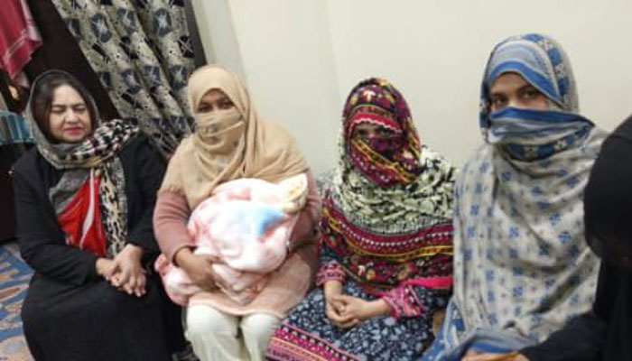 Women seen at the PTI membership drive on January 5, 2025.— Facebook@PTIwomenwing