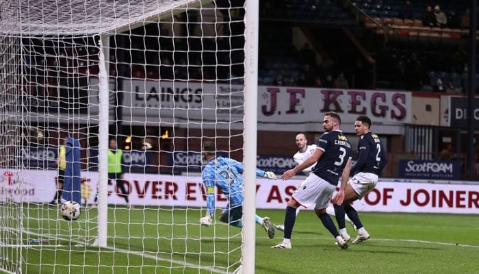 Rangers winger Vaclav Cerny with Rangers first-half goal at Dens Park. — Instagram/rangersfc/File