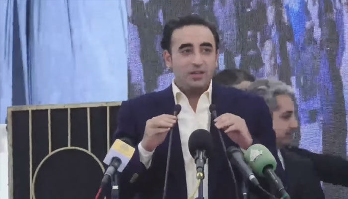 Pakistan Peoples Party (PPP) Chairman Bilawa speaking at the inaugural ceremony of first section of highly-anticipated Malir Expressway on January 11, 2025. — Facebook@BilawalBhuttoZardariPk