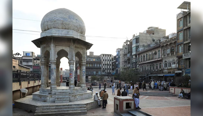 A view of landmark known as Chowk Yadgar, in Peshawar, Pakistan January 31, 2023. — Reuters