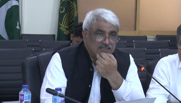 Punjab Health Minister Khawaja Salman Rafique speaks during a meeting on May 13, 2024. — Facebook@Khawaja Salman Rafique