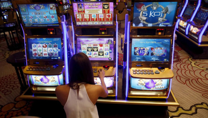 A girl playing a game in a casino. — Reuters/File