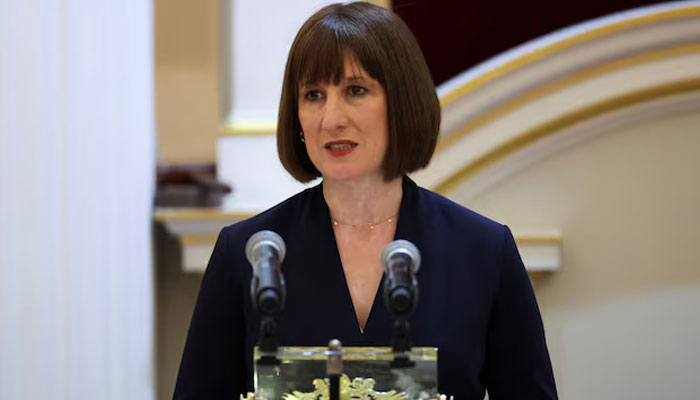 Britain’s finance minister Rachel Reeves delivers a speech at the annual Mansion House dinner in London, Britain November 14, 2024. — Reuters