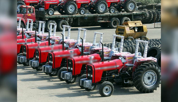 This representational image shows tractors parked in a manufacturing factory. — APP/File