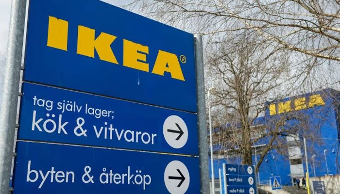 A sign board of IKEA is seen in this image. — AFP/File