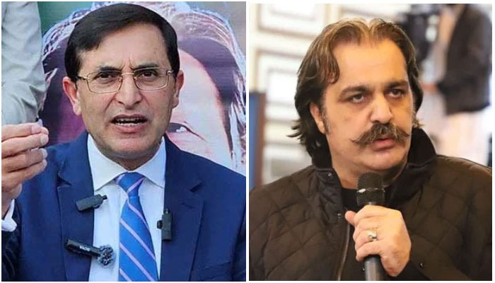 PTI Chairman Gohar Ali Khan (left) and Khyber Pakhtunkhwa Chief Minister Ali Amin Gandapur. — Reuters/Facebook@AliAminGandapur/File