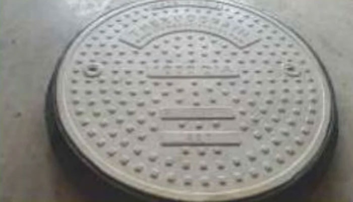 The representational image shows a manhole cover. — APP/File