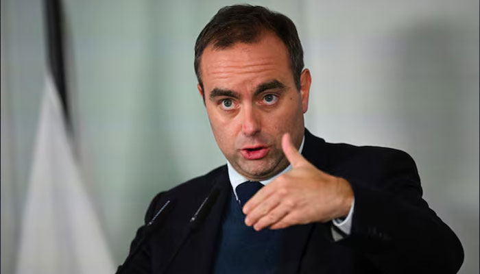 French Defence Minister Sebastien Lecornu attends a joint press statement after talks about strengthening security and defence in Europe, at Ministry of Defence in Berlin, Germany November 25, 2024.— Reuters