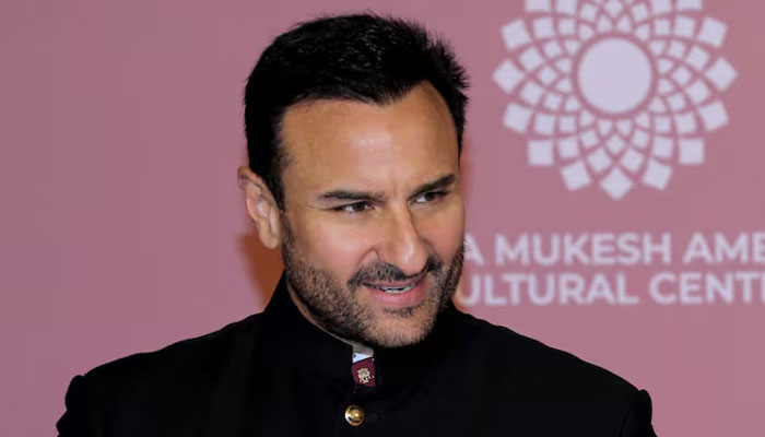 Bollywood actor Saif Ali Khan poses on the red carpet during the second day of the opening of Nita Mukesh Ambani Cultural Centre (NMACC) at Jio World Centre, in Mumbai, India, April 1, 2023. — Reuters
