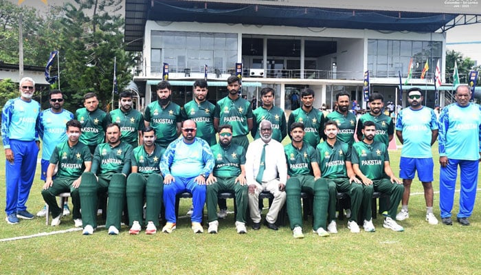 The group photo of Pakistan disabled cricket team. — Facebook@PPDCAOfficial/File