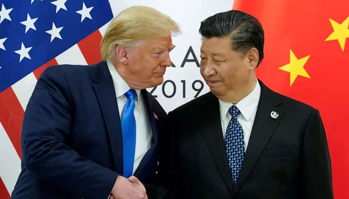 US President Donald Trump is pictured with Chinas President Xi Jinping at the start of their bilateral meeting at the G20 leaders summit in Osaka, Japan, June 29, 2019. — Reuters
