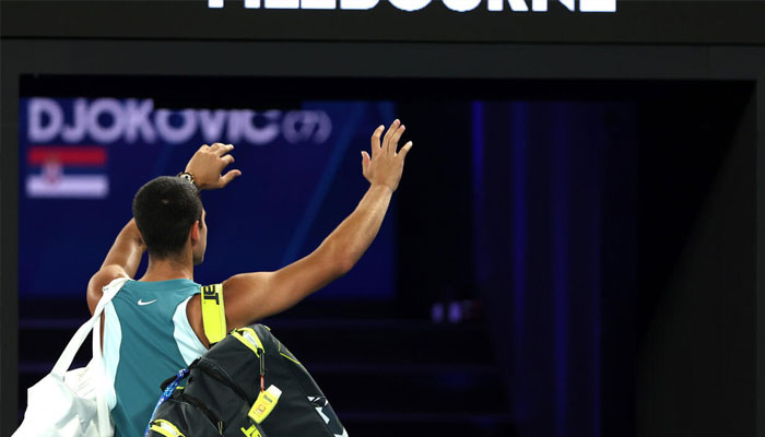 Spains Carlos Alcaraz acknowledges the spectators as he walks off. —AFP/File