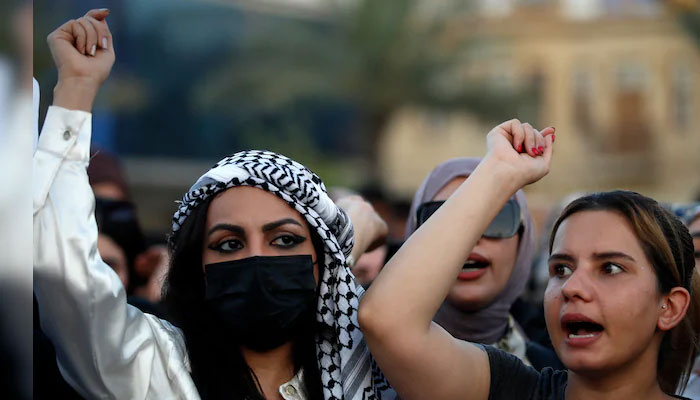 Iraqi women in a protest. — AFP/File