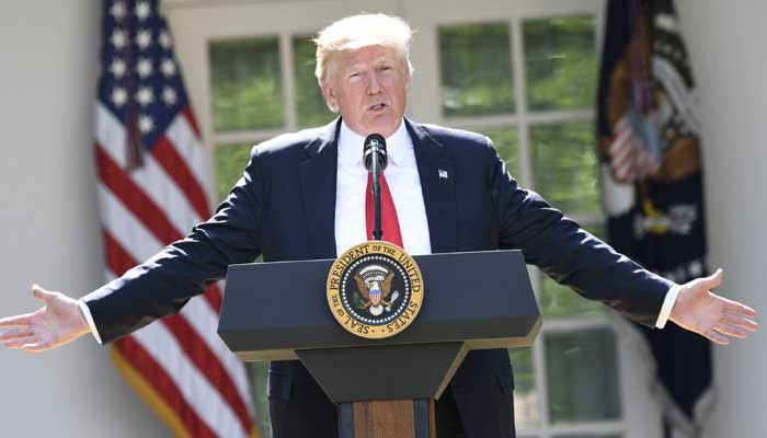 US President Donald Trump is pictured at White House. — AFP/File