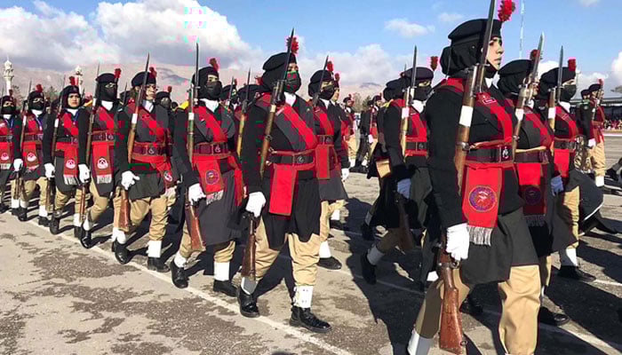 A view of 101th police parade held at Police Training center on January 22, 2025. — INP