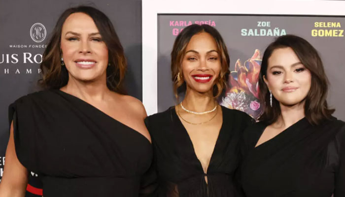 Emilia Perez actors (left to right) Karla Sofia Gascon and Zoe Saldana and Selena Gomez. —AFP/File