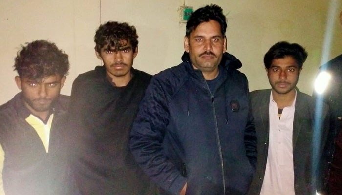 Recovered four abductees seen in this image.— Punjab Police/File