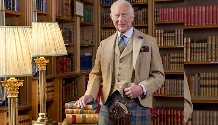 King Charles is seen wearing kilt in a new photo issued by Buckingham Palace. — Reuters/File