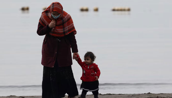 Afghan migrants enjoy the sea as they hope of going to the U.S., in the coastal town of Shengjin, Albania, January 26, 2025. — Reuters