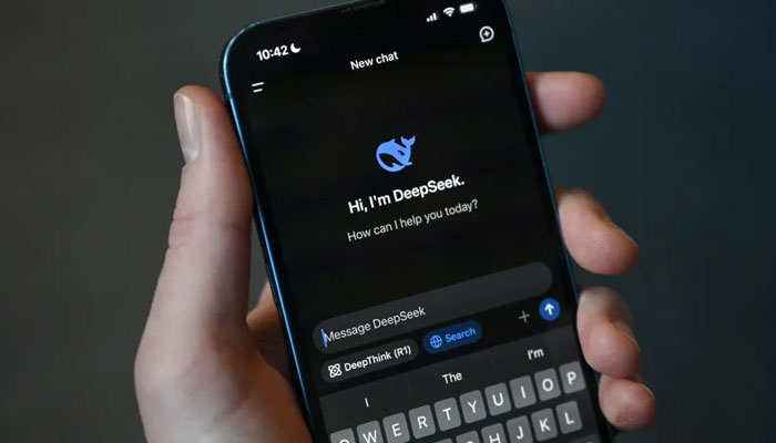 This photo illustration shows the DeepSeek app on a mobile phone in Beijing on January 27, 2025. — AFP