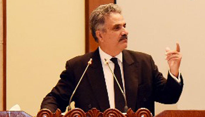 Justice Yahya Afridi, Chief Justice of Pakistan addressing the probationary officers of the Civil Service Academy, Lahore at Supreme Court, Islamabad on January 7, 2025. — INP