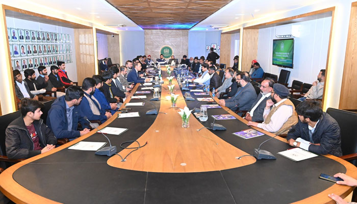 The image shows a seminar organised by the Trade Development Authority of Pakistan (TDAP) at the Rawalpindi Chamber of Commerce and Industry (RCCI). — Facebook@Rcciofficial/File