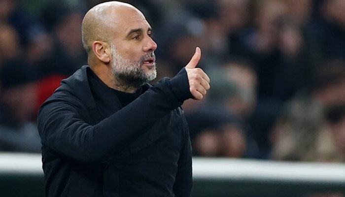 Manchester City manager Pep Guardiola reacts at the London Stadium, London, Britain on August 31, 2024. — Reuters