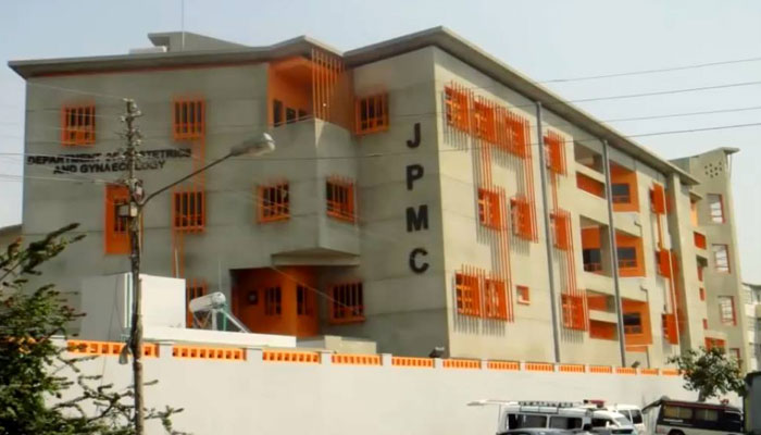 The gynaecology department building at Jinnah Postgraduate Medical Centre. — Facebook@LRCGW8/File