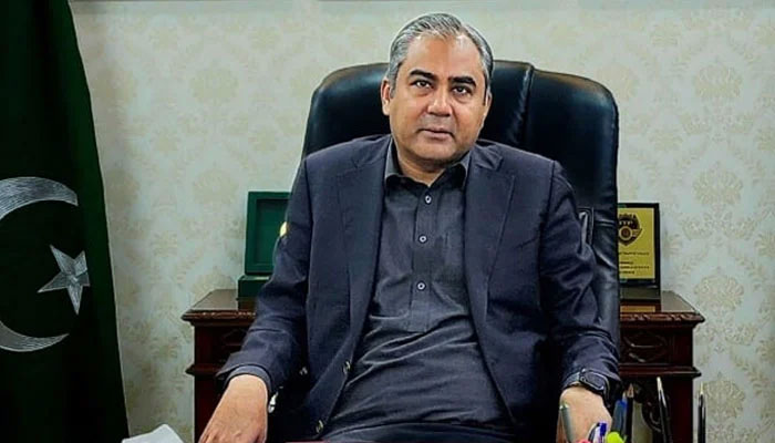 Interior Minister Mohsin Naqvi is poses for a picture. — Ministry of Interior website/File