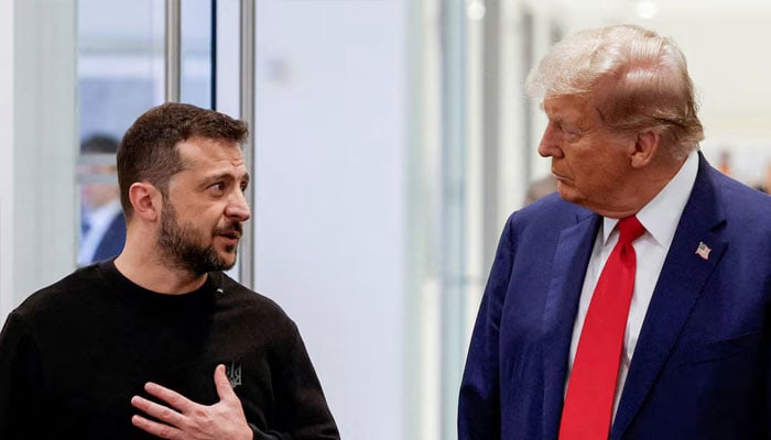US President Donald Trump and Ukraines President Volodymyr Zelenskiy meet at Trump Tower in New York City, US, September 27, 2024. — Reuters