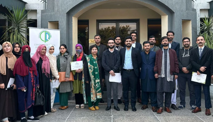 Participants pose for a group photo during the Youth Climate Resilience Workshop on February 2, 2025. — Instagram@ssk_bangash