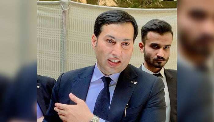 SHCBA President Mohammad Sarfaraz Ali Metlo gestures as speaks to someone in this image. — Facebook@SarfarazMetlo/File