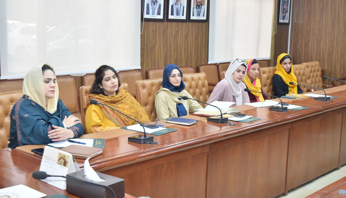 University of Health Sciences (UHS) meeting regarding self-defence training under the‘Pyari Beti’ project on February 4, 2025. — Facebook@uhs.lhrofficial
