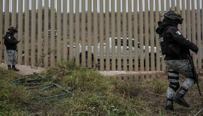 Mexico’s National Guard officers on the Mexican side of the US-Mexico border in Playas de Tijuana, Baja California state, on February 3, 2025. — AFP