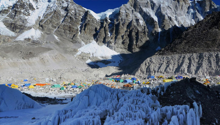Everest Base Camp seen in this undated image.— AFP/File